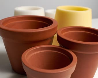 Fichiers STL de moule en silicone pour jardinière/bougie 3 tailles (téléchargement numérique)