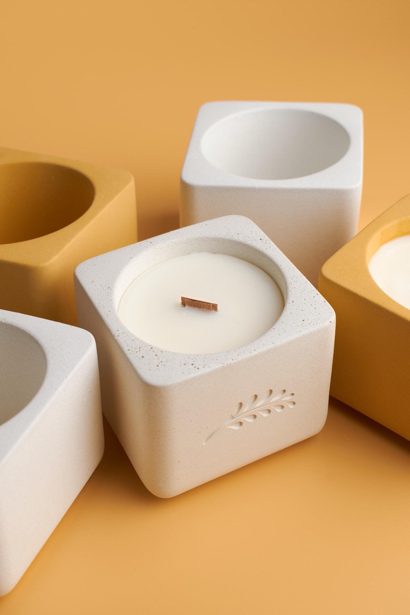 Candle Jar (not Square!) Silicone Mold — 3d-printed Mold Housing