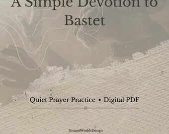 Una sencilla devoción a Bastet: práctica de oración silenciosa (PDF digital)