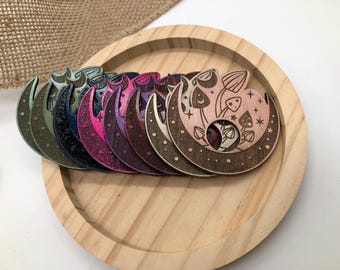 Soporte de esfera de hongo celestial / Grabado láser