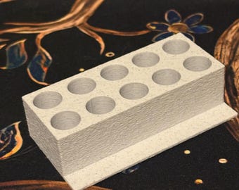 Portacartuchos y pilas 510 (capacidad para 10 unidades) – Organizador impreso en 3D