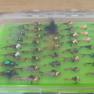 45 Trout grayling fishing flies, nymphs