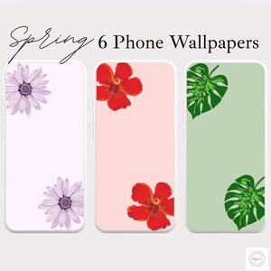 2025 Frühling Telefon Hintergrundbilder, Blumen Hintergrundbilder für iPhone, Minimalist Smartphone Hintergrundbilder, ästhetischer iPhone Hintergrund, Boho Hintergrundbilder