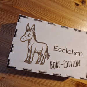 Eselchen, das Eselspiel mit 121 Spielsteinen in schicker Holzbox Nur Text