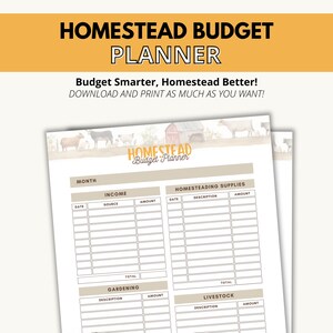 Master Your Homestead Finances with Our Budget Planner!
