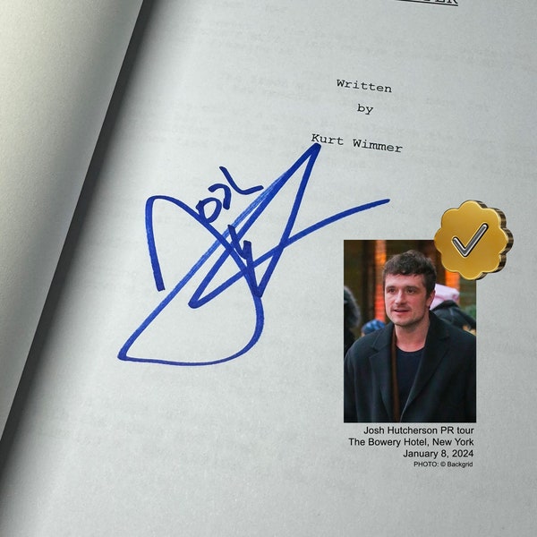 Jason Statham and Josh Hutcherson signed The Beekeeper script - Real Signatures/Original/Not a Reprint - Screenplay - COA