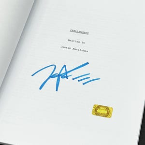 Script Challengers authentique signé Zendaya (scénario original de la première ébauche)