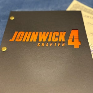 JOHN WICK 4 Script Signed by Keanu Reeves Real Signatures/Original/Not a Reprint Full Official Screenplay COA image 3