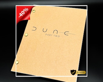 Guión autografiado de la segunda parte de Dune • Regalo para amantes de los libros