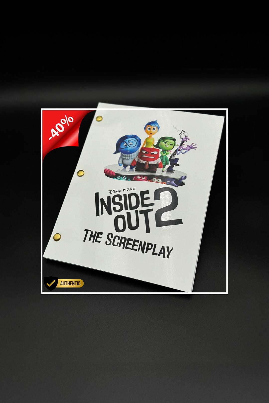 Inside Out 2 Screenplay Signed by Amy Poehler, Maya Hawke • Authentic ...