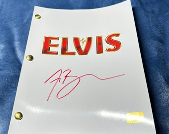 Austin Butler signed Elvis script - Real Signature/Original Pressing/Not a Reprint - Screenplay - COA