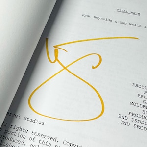 Ryan Reynolds and Hugh Jackman Signed Deadpool & Wolverine Screenplay, Personal Message, Authentic Signatures/Official Screenplay