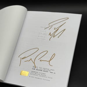 Gladiator 2 Screenplay Signed By Paul Mescal, Pedro Pascal • Authentic Book Lover Gift