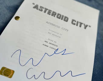 ASTEROID CITY Script - Signed by Wes Anderson - Real Signature/Original/Not a Reprint -  Full Official Screenplay