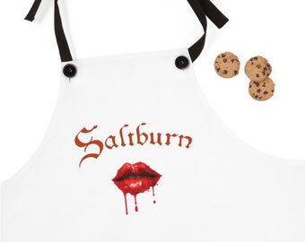 Saltburn - Oliver and Venetia Bloody Kiss in the Garden Scene - Aunt Flo's Grilling Apron - The Only Apron You'll Ever Need. Period.