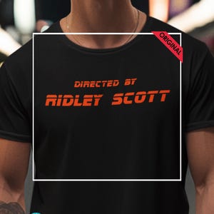 Camiseta retro de película dirigida por Ridley Scott, regalo para cinéfilos, camiseta unisex de algodón, ropa para noches de cine, estilo vintage genial.