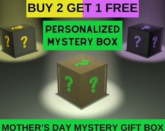 GEPERSONALISEERDE MYSTERY BOX | Koop er 2 en krijg er 1 gratis | mystery box volgens uw interesses, natuurstenen, speelgoed, vreemde voorwerpen, wat dan ook (verrassing).