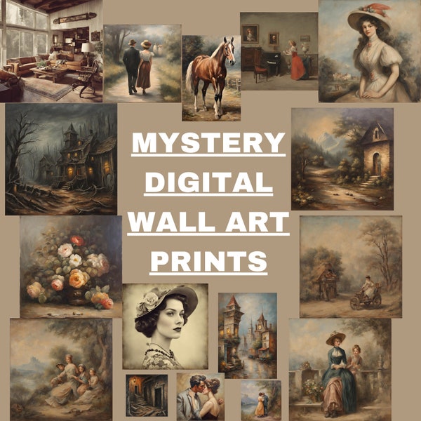 Digital Mysterious Box|Digital Wall Art prints,Digital Mystery painting prints,Digital Vintage prints,Mystery wall art prints,unusual prints