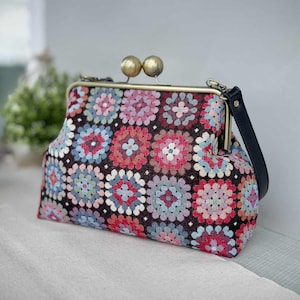 Clutch Bag PDF Sewing Pattern: 25cm Metal Frame Purse Tutorial (Instant Download image 7