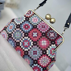 Clutch Bag PDF Sewing Pattern: 25cm Metal Frame Purse Tutorial (Instant Download image 10