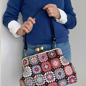 Clutch Bag PDF Sewing Pattern: 25cm Metal Frame Purse Tutorial (Instant Download image 2