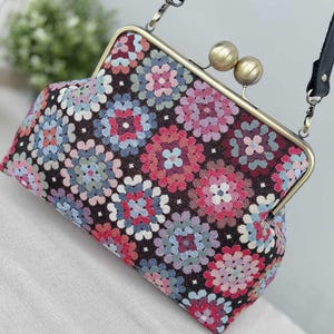 Clutch Bag PDF Sewing Pattern: 25cm Metal Frame Purse Tutorial (Instant Download image 6