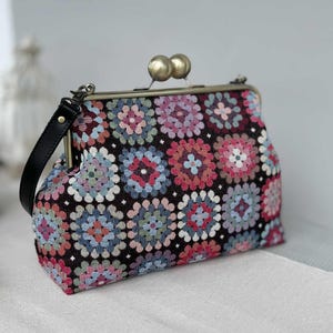 Clutch Bag PDF Sewing Pattern: 25cm Metal Frame Purse Tutorial (Instant Download image 3