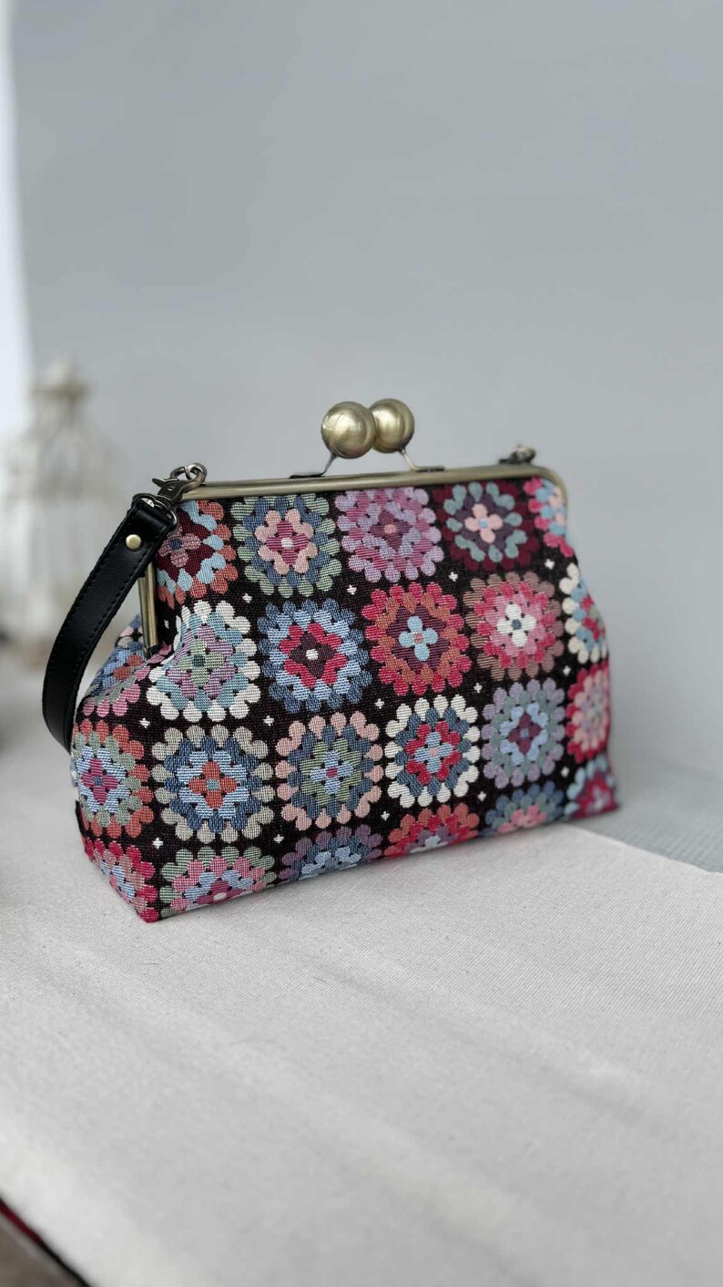 Clutch Bag PDF Sewing Pattern: 25cm Metal Frame Purse Tutorial (Instant Download image 3