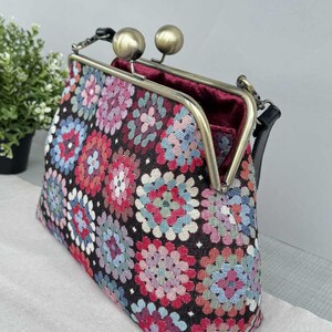 Clutch Bag PDF Sewing Pattern: 25cm Metal Frame Purse Tutorial (Instant Download image 4