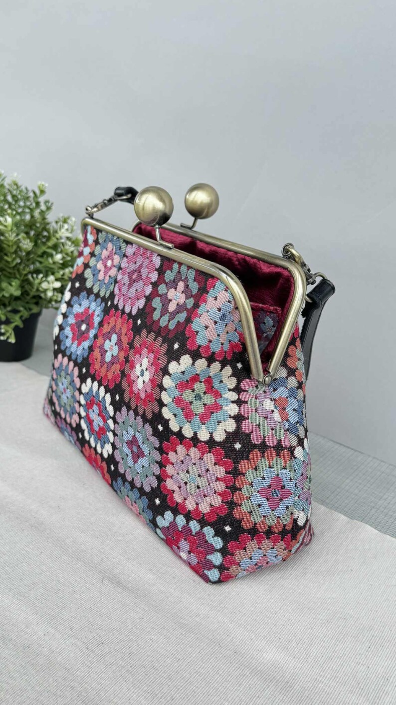 Clutch Bag PDF Sewing Pattern: 25cm Metal Frame Purse Tutorial (Instant Download image 4