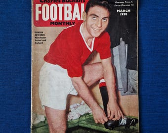 Football Magazines Charles Buchan's Football Monthly March 1958 Duncan Edwards cover