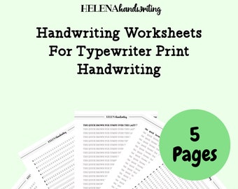 Werkbladen voor handschriftoefeningen met traceerbare letters