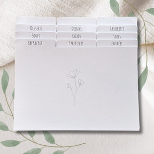 Recipe Card Dividers 