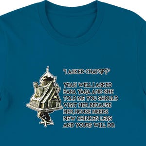 Baba Yaga GPT - Camiseta Premium Unissex com Gola Redonda | Bella + Canvas 3001 imagem 1