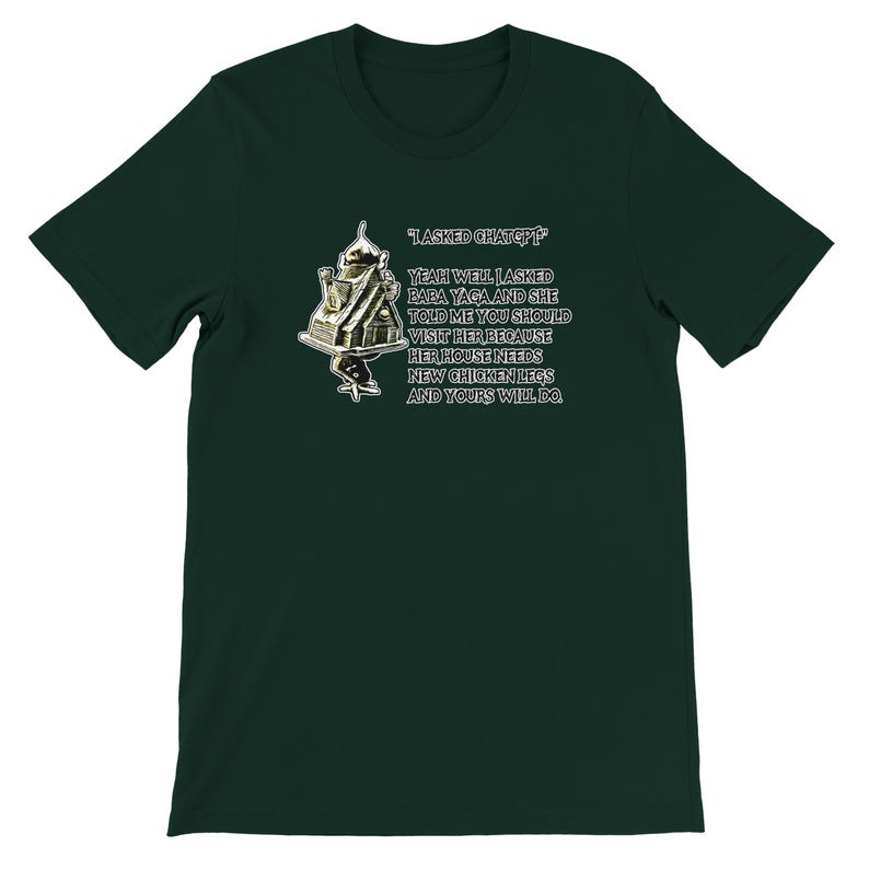 Baba Yaga GPT - Camiseta Premium Unissex com Gola Redonda | Bella + Canvas 3001 imagem 7