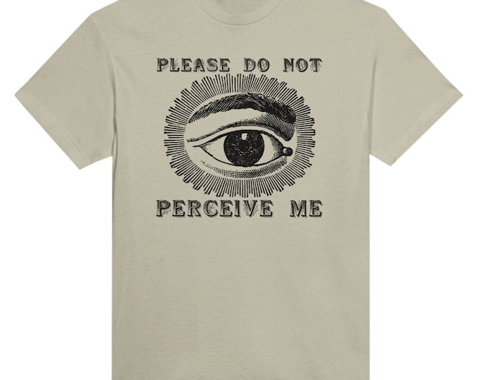 Featured listing image: Please Do Not Perceive Me - Heavyweight Unisex Crewneck T-shirt