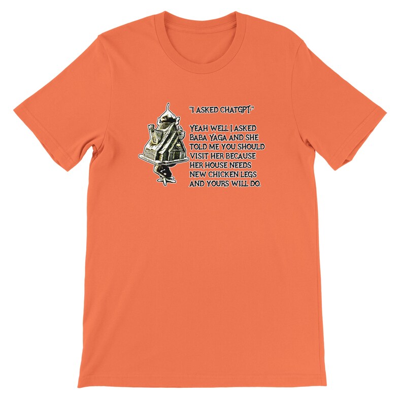 Baba Yaga GPT - Camiseta Premium Unissex com Gola Redonda | Bella + Canvas 3001 imagem 5