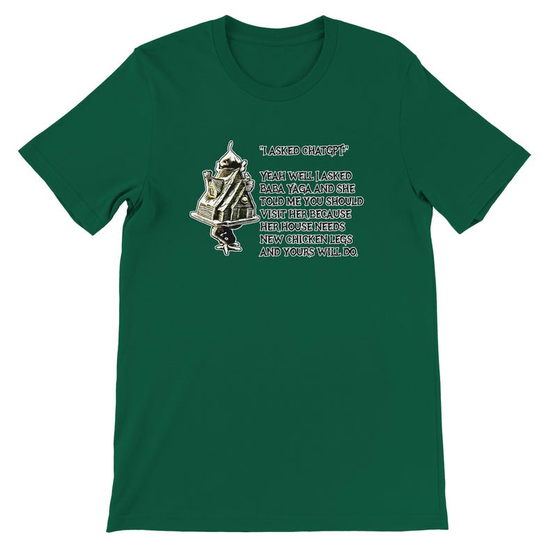 Baba Yaga GPT - Camiseta Premium Unissex com Gola Redonda | Bella + Canvas 3001 imagem 6