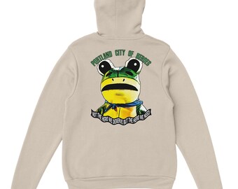 Portland Frog Backprint - Classic Unisex Pullover Hoodie | Gildan® 18500