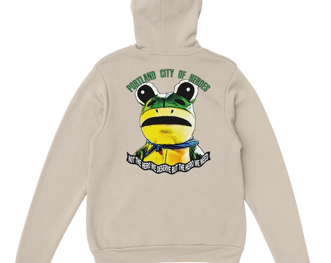 Featured listing image: Portland Frog Backprint - Classic Unisex Pullover Hoodie | Gildan® 18500