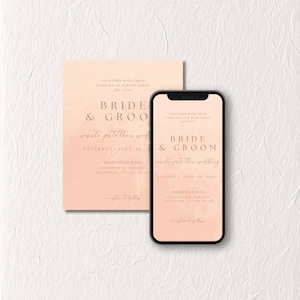Peach No. 4 - Invitation Template
