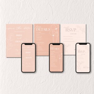 Peach No. 3 - Wedding Stationery Bundle