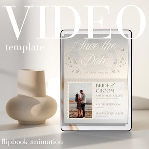 Passport Flipbook - Save The Date - Gold Edition