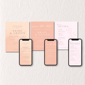 Peach No. 4 - Wedding Stationery Bundle