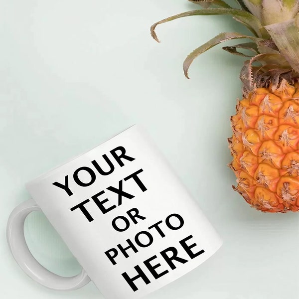 Personalisierte Tasse mit Wunschtext | Tasse selber gestalten | Fototasse mit eigenem Bild | Tasse mit eigenem Text