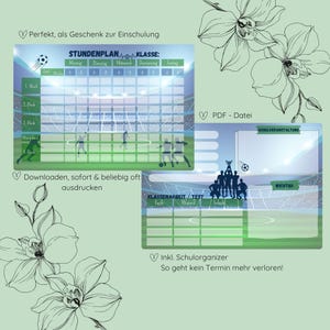 Changing timetable, gift for school enrollment, timetable to print, timetable, download, football timetable, download timetable