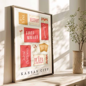 Kansas City Red Flare Matchbox Art, Lettering Art of KC Neighborhoods ...