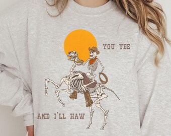 Bluza Western, Rodeo Sayings, Niech Żyją Cowgirls, Strój Na Koncert Muzyki Country, Cowgirl Crewneck, Muzyka Country, Bluza Z Kapturem YeeHaw
