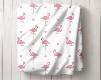 Flamingo Blanket, Pink Flamingo Decor, Flamingo Gifts, Pink Baby Blanket, Flamingo Lover Gift, Coastal Decor, Tropical Home Decor