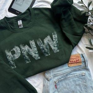 Pacific Northwest Sweatshirt, PNW Crewneck, Seattle Sweatshirt, Oregon Crewneck, Washington State, Mount Baker, British Columbia, PNW Gift